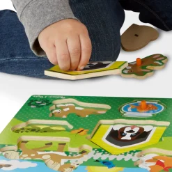 Melissa & Doug Rompecabezas Madera Mascotas Tope 8 Pzs.