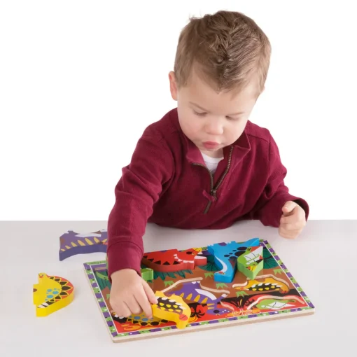 Melissa & Doug Rompecabezas Dino Chunky 7 Pzs.