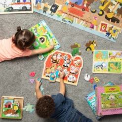 Melissa & Doug Rompecabezas Madera Mascotas Tope 8 Pzs.