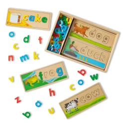 Melissa & Doug Set Juego Mira Y Deletrea