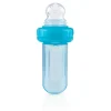 Mini Comedero Exprimidor Azul Con Tapa Higiénica