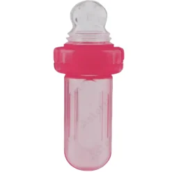 Mini Comedero Exprimidor Rosa Con Tapa Higiénica