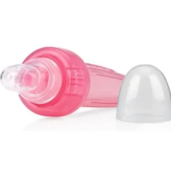 Mini Comedero Exprimidor Rosa Con Tapa Higiénica