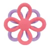 Mordedor De Silicona Flor Geo Lila- Rosado