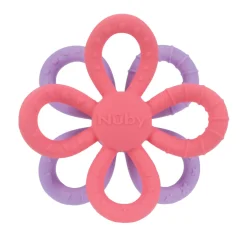 Mordedor De Silicona Flor Geo Lila- Rosado