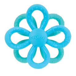 Mordedor De Silicona Flor Geo Azul-Verde