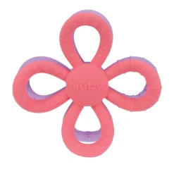 Mordedor De Silicona Flor Geo Lila- Rosado