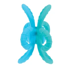 Mordedor De Silicona Flor Geo Azul-Verde