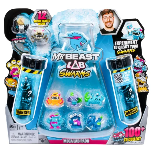 Mr Beast Lab Biomites Tubo De Ensayo X 12 Micro Monstruos