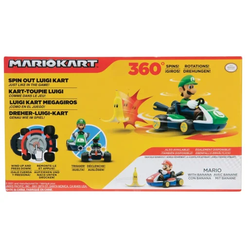 Nintendo Mario Kart Mega Giros con Banana - Luigi