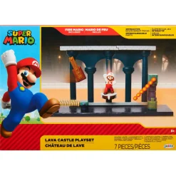 Nintendo Super Mario Set De Juego Castillo De Lava