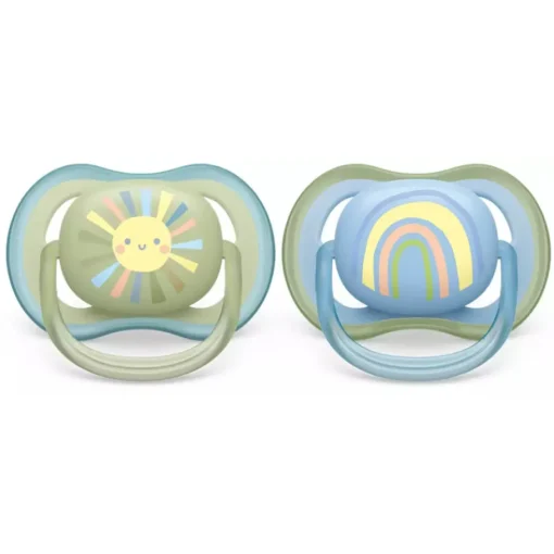 Phillips Avent Chupo Entretencion Ultra Air 0-6M Sol/Arcoiris Azul SCF085/58