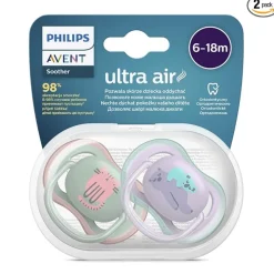 Phillips Avent Chupo Ultra Air 6-18 M Niña Deco SCF085/18