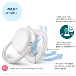 Phillips Avent Chupo Ultra-Air 1Pc 6-18M Blanco SCF081/14