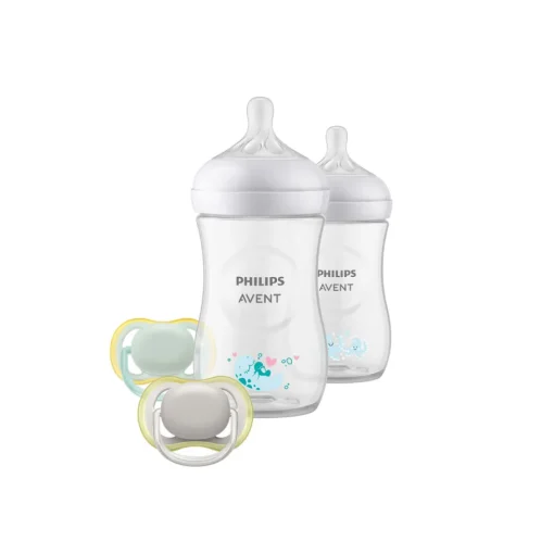 Phillips Avent Set De Regalo Natural Response 3.0 Decorado 9Oz SCD837/11