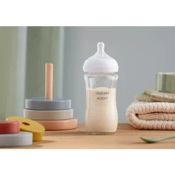 Phillips Avent Tetero Natural 3.0 Vidrio Grado Farmacéutico 8Oz SCY933/01