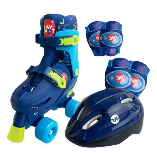 Play Spot Set Patines Ruedas 2X2 Azul