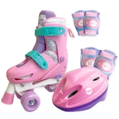 Play Spot Set Patines Ruedas 2X2 Rosado