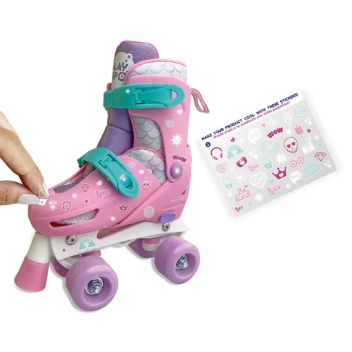 Play Spot Set Patines Ruedas 2X2 Rosado