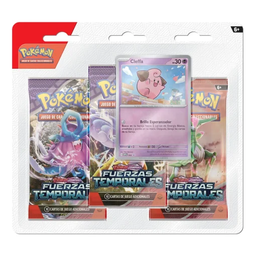 Pokémon Tcg: Scarlet & Violet-Cleffa- Temporal Forces 3-Pack Blister Eng