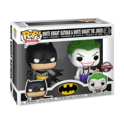 Pop Heroes: Dc- White Knight Batman & Joker 2 Pack Fig. Vinil