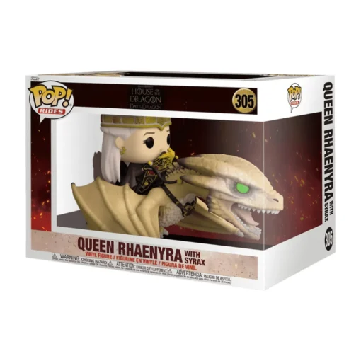 Pop Rides: House Of The Dragons- Rhaenyra Con Syrax De Lujo Fig. Vinil