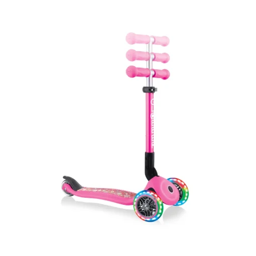 Scooter Globber Junior Plegable Fantasy Lights Rosada