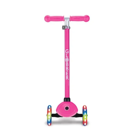 Scooter Globber Primo Lights Neon Rosada