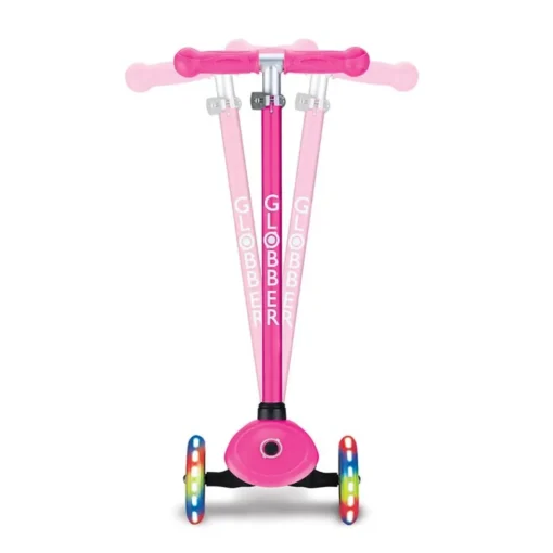 Scooter Globber Primo Lights Neon Rosada