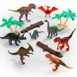 Set Tubo Figura X12 Dinosaurios - Awesome Animals