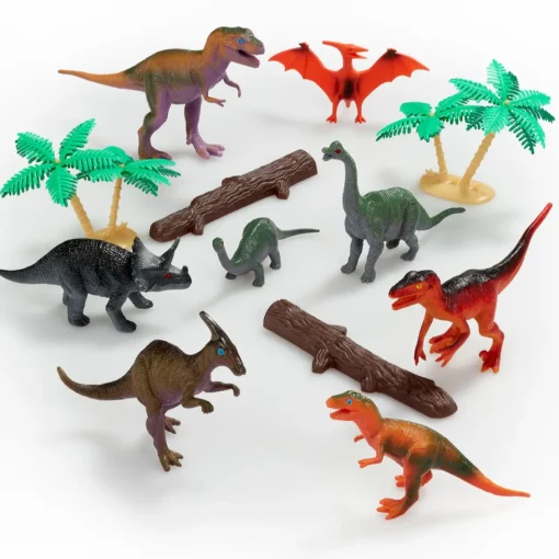 Set Tubo Figura X12 Dinosaurios - Awesome Animals