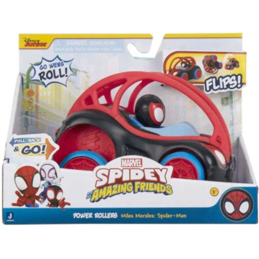 Spidey Vehículo Power Roller Pull Back-Miles Morales