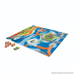 Tapete De Juego Imaginmat Deluxe Con Vehículo Y Accesorios Hot Wheels