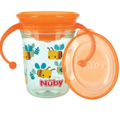 Taza Wonder Con 2 Asas Con Impresas En 360 Grados -Naranja
