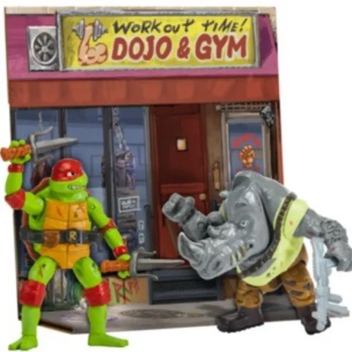 Tortugas Ninja Tmnt Movie Pack De Batalla Raph Vs Rocksteady