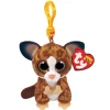 Ty Beanie Boos Binky Lémur Café Clip