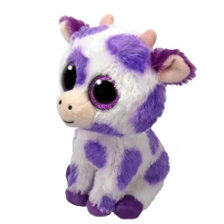 Ty Beanie Boos Ethel Vaca Con Manchas Violeta