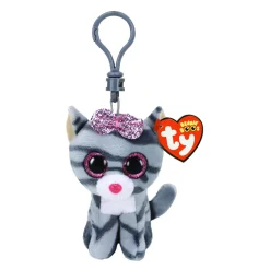 Ty Beanie Boos Kiki Gato Gris Clip