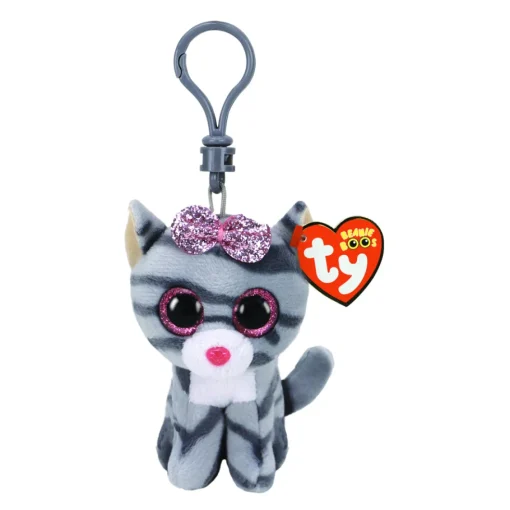 Ty Beanie Boos Kiki Gato Gris Clip