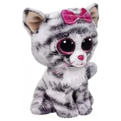 Ty Beanie Boos Kiki Gato Gris Mediano