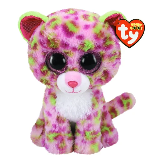 Ty Beanie Boos Lainey Leopard Rosa Mediano
