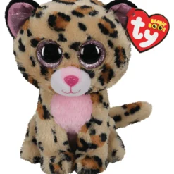 Ty Beanie Boos Livvie Leopardo Caf/Rosado Mediano