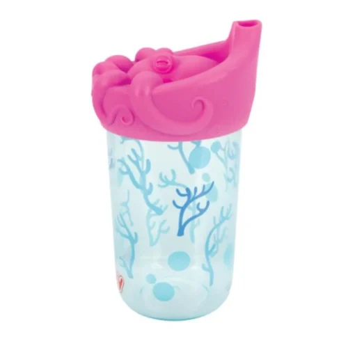 Vaso De Iniciación Con Tapa De Silicona Rosa De Pulpo
