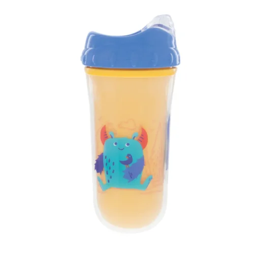 Vaso De Iniciación Térmico Amarillo Con Tapa Azul