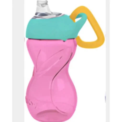 Vaso Pitillo 10 Oz Con Boquilla De Silicona Colores Rosa