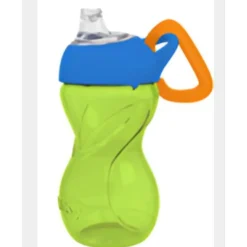 Vaso Pitillo 10 Oz Con Boquilla De Silicona Colores Verde
