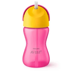 Vaso Pitillo 10 Oz Rosado Avent