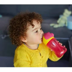 Vaso Pitillo 10 Oz Rosado Avent