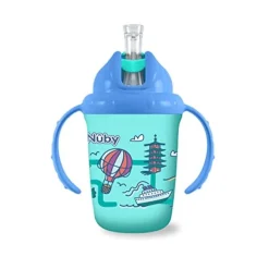 Vaso Pitillo Globo Aerostatico Con Doble Agarradera 8 Oz