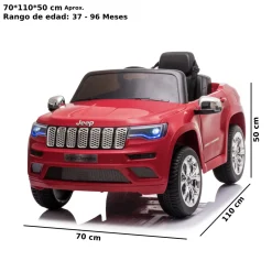 Vehículo Montable Jeep Grand Cherokee Rojo